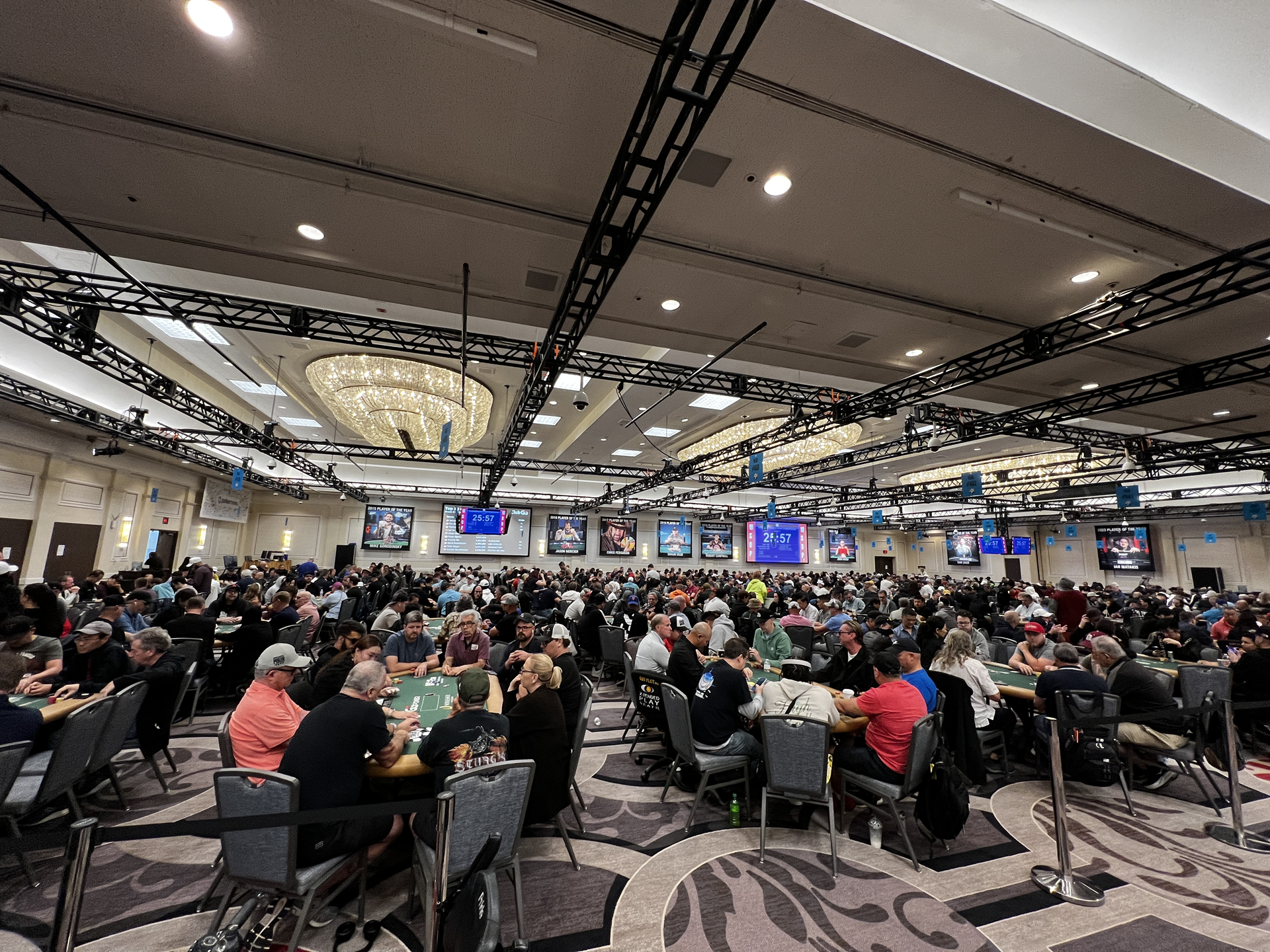 WSOP 2025 promete lotar os salões dos cassinos Horseshoe e Paris (Foto: WSOP)