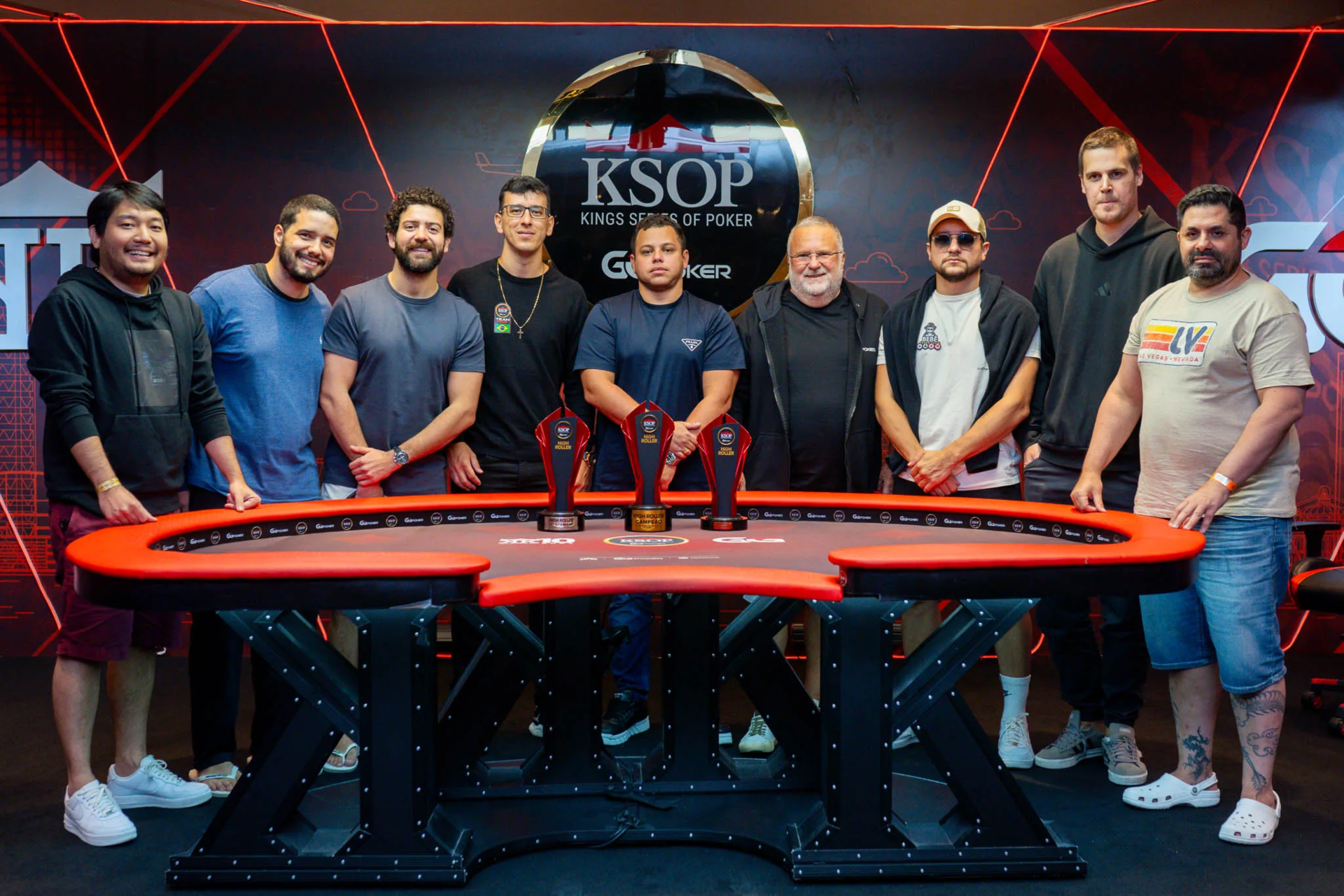 Mesa Final do High Roller do KSOP GGPoker Rio de Janeiro