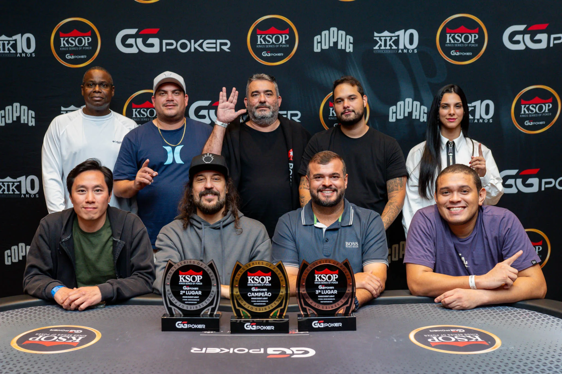 Mesa Final do Main Event Light do KSOP GGPoker Rio de Janeiro