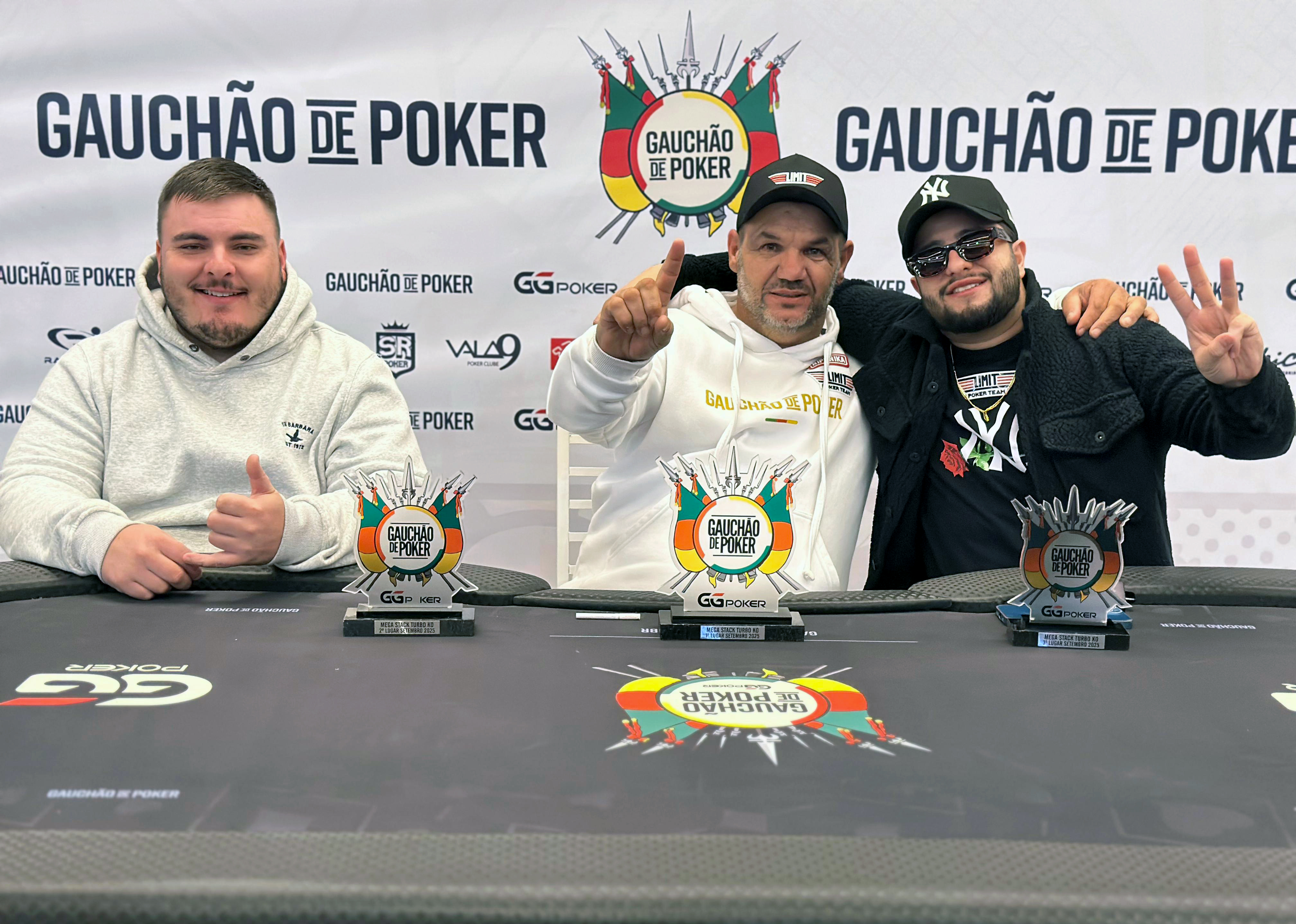Mega Stack Turbo KO - Gauchão de Poker - pódio