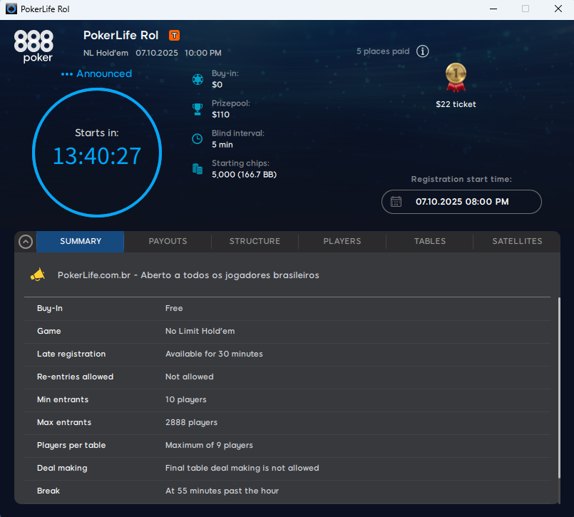 PokerLife Roll 07.10.2025
