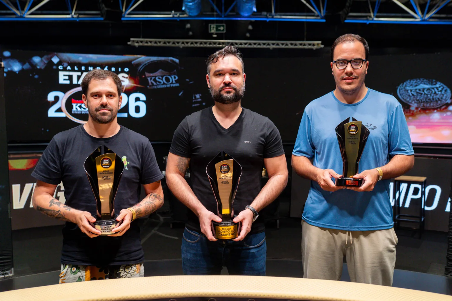 Felipe Boianovsky, Ariel Bahia e Eduardo Garla