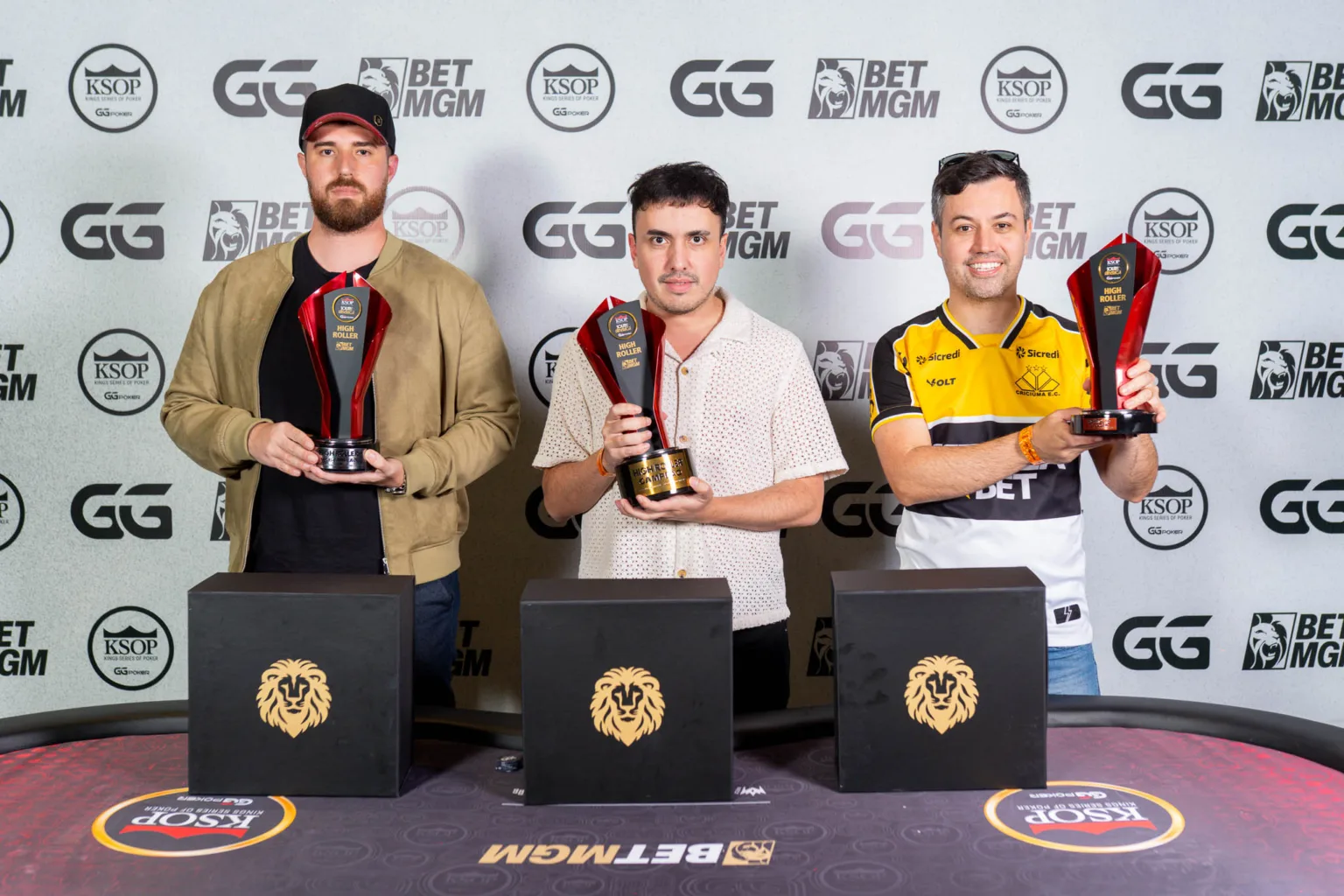 Pódio do High Roller do KSOP South America