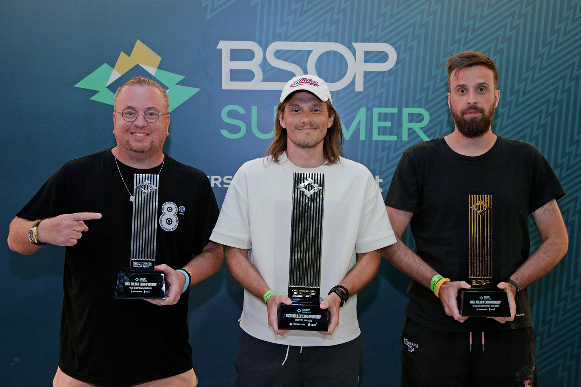 Pódio do High Roller Championship