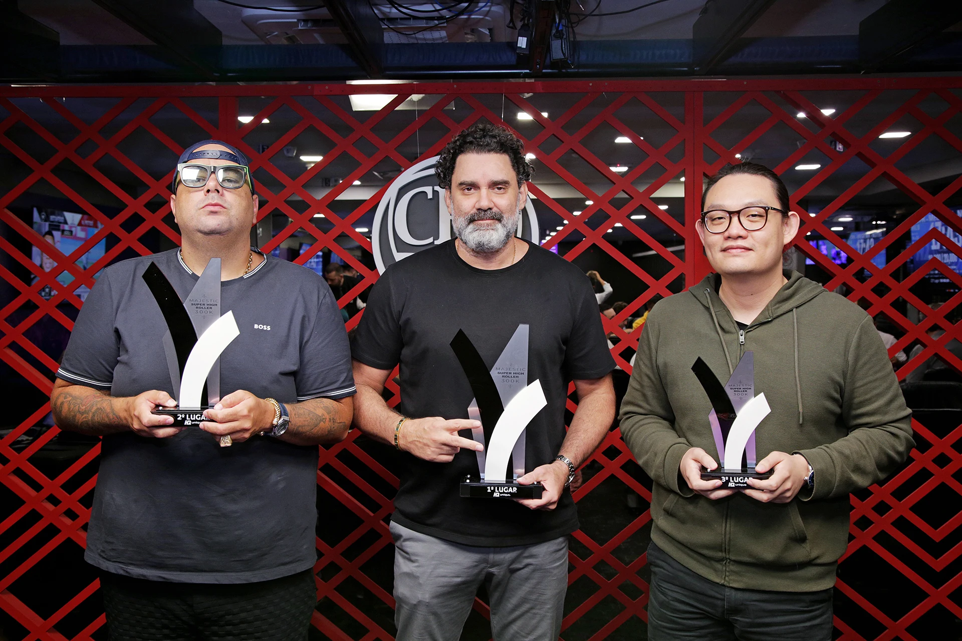Pódio do Majestic Super High Roller