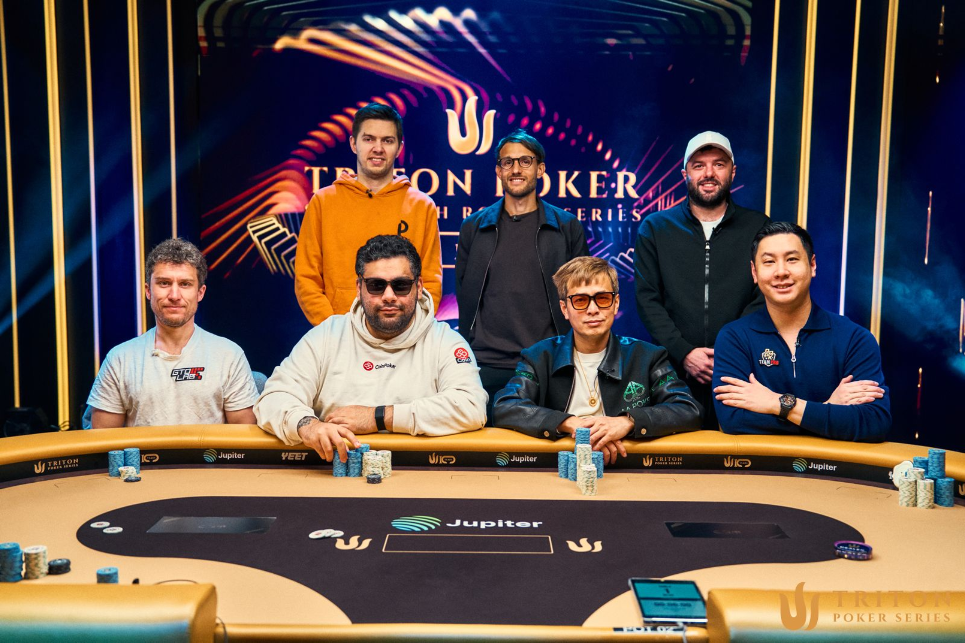 Mesa final do Evento #13 da Triton Poker Series
