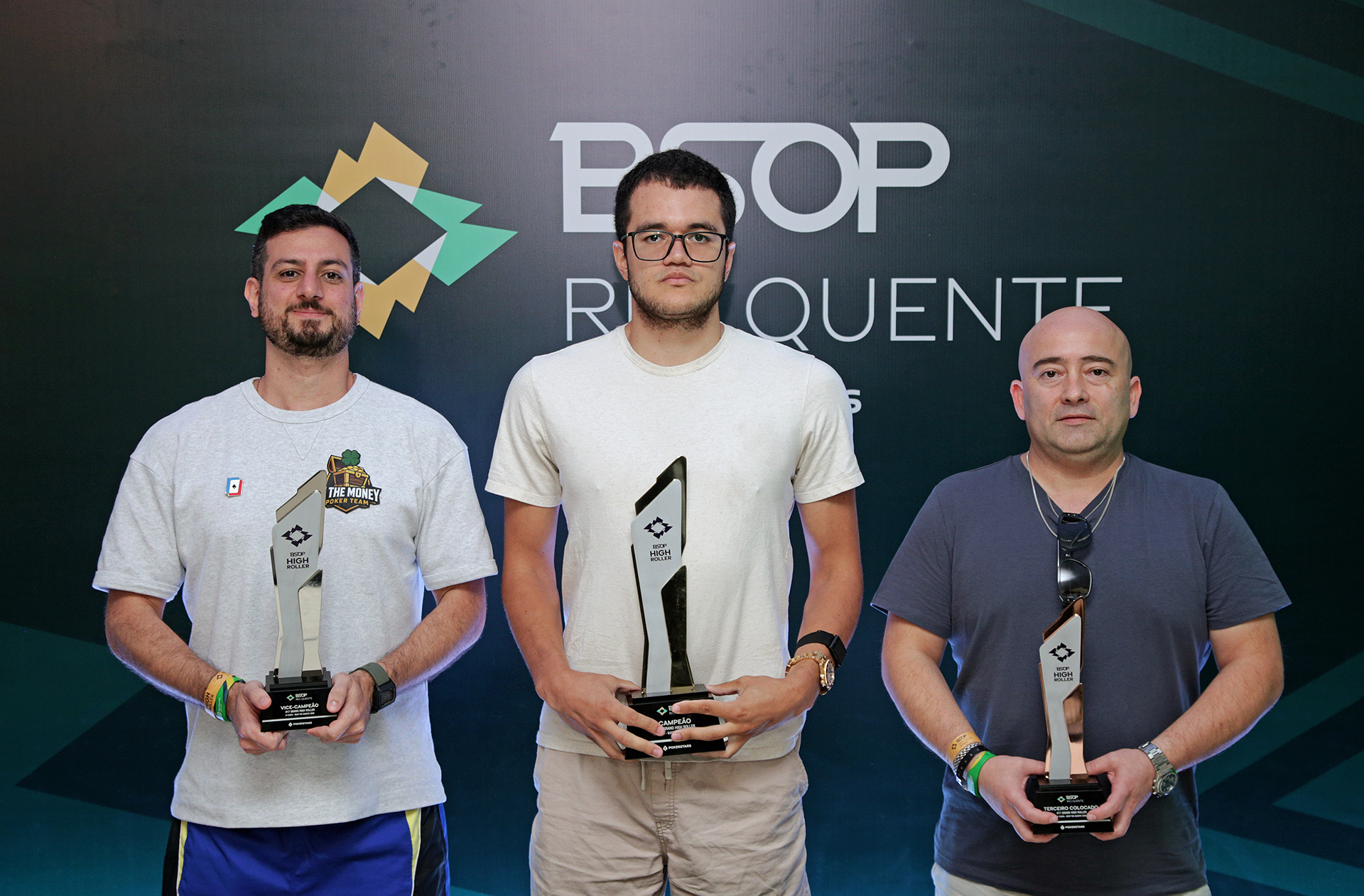 Pódio Grand High Roller - BSOP Rio Quente 2026