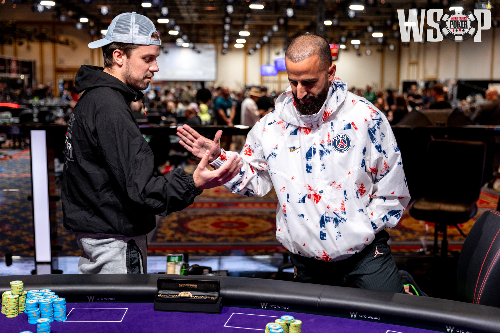 Frederic Normand and Michael Rodrigues_WSOP26_Travis Ball