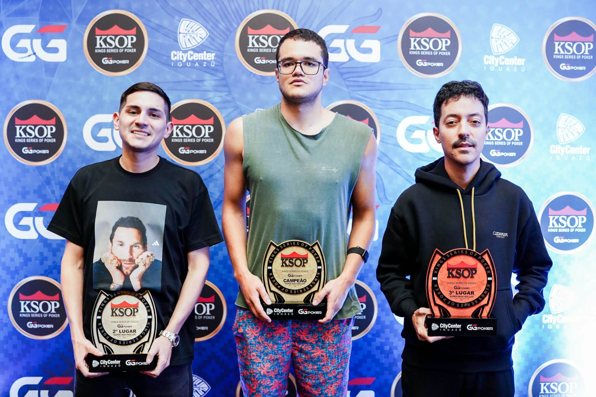 Pódio do Evento #11 do KSOP GGPoker Iguazú