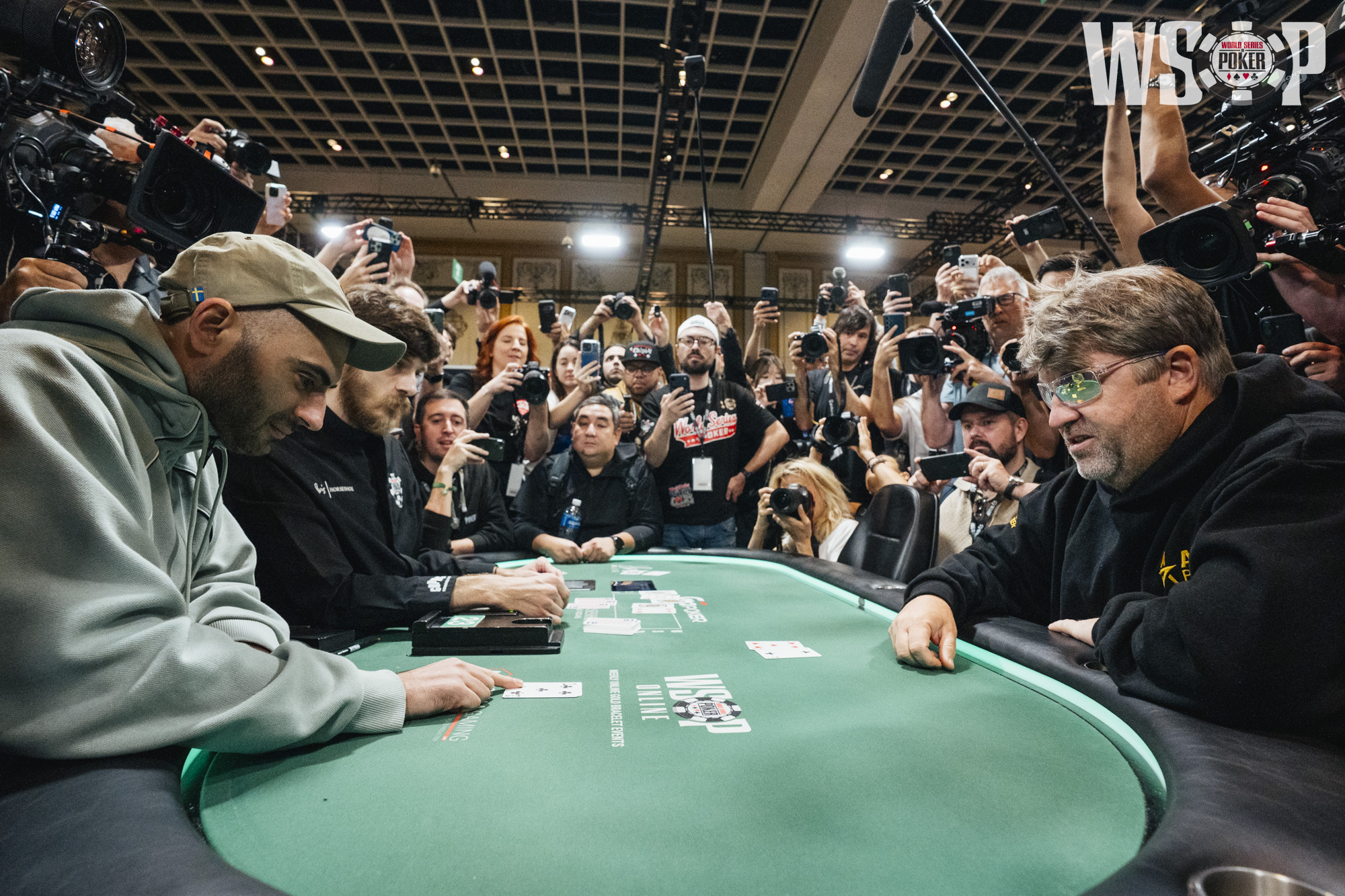 Chris Moneymaker, Jack Effel, Stoyan Madanzhiev, Zhaken Seitbekov, WSOP Main Event, The Bubble_WSOP26_Monique Marestein