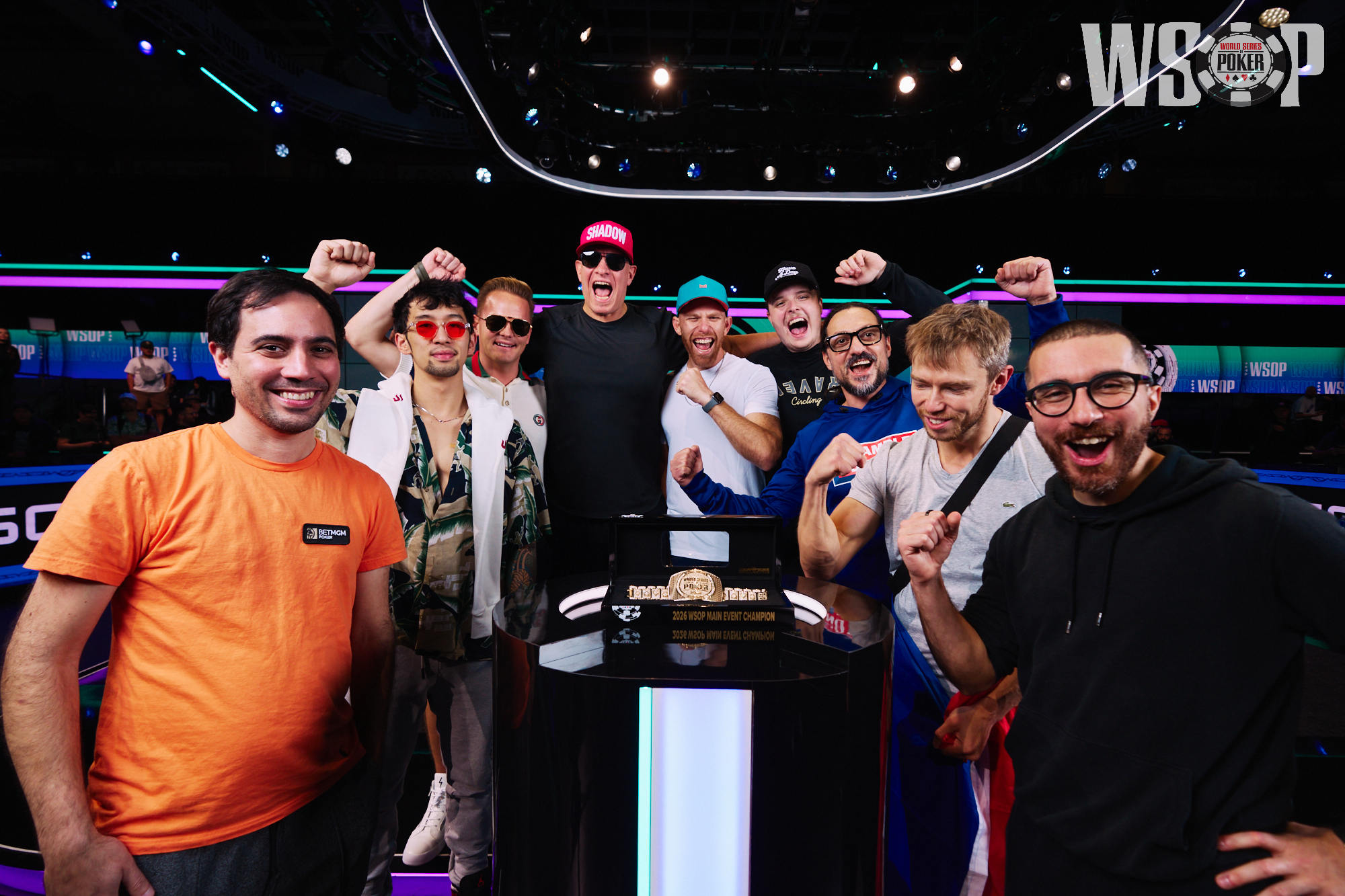 Finalistas do Main Event da WSOP 2026