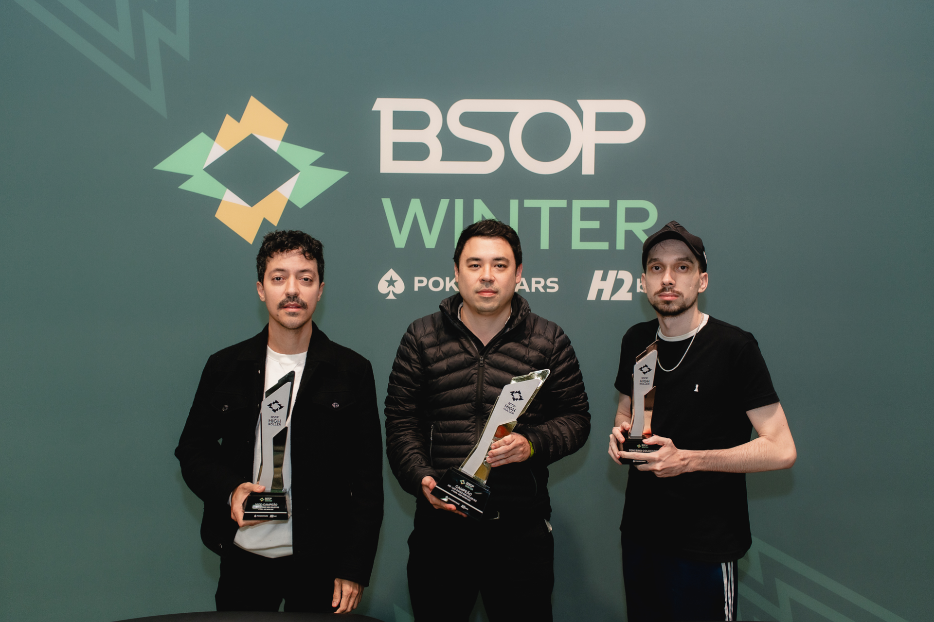 Pódio do Evento #59 do BSOP Winter 2026