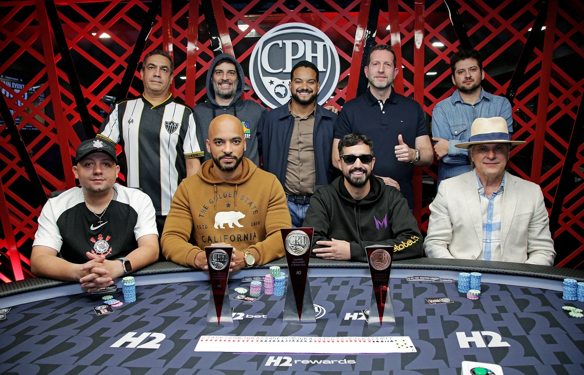 Finalistas do Main Event da sexta etapa do CPH