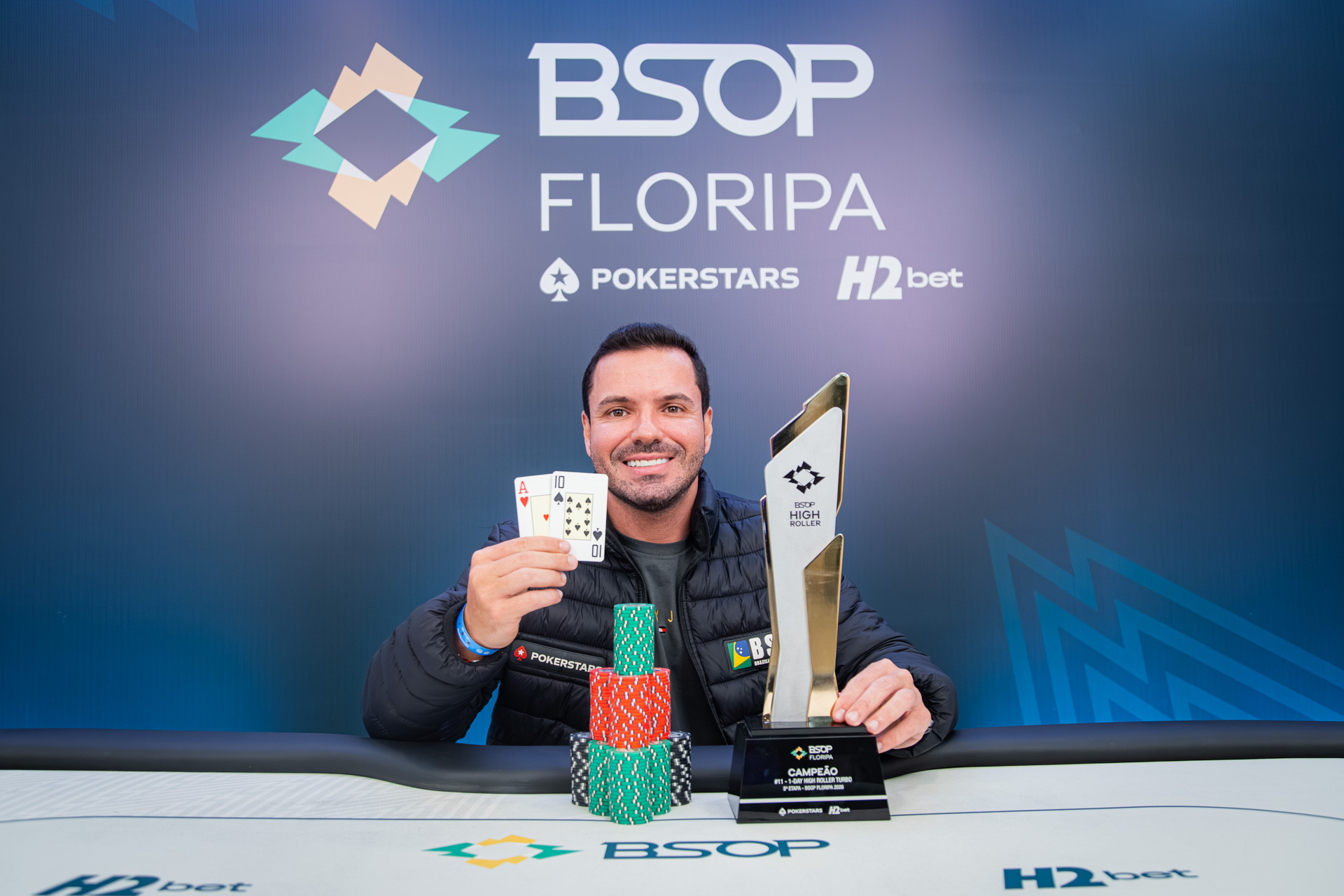 BSOP Floripa - Matheus Scandiuze campeão 1-DAY HIGH ROLLER TURBO