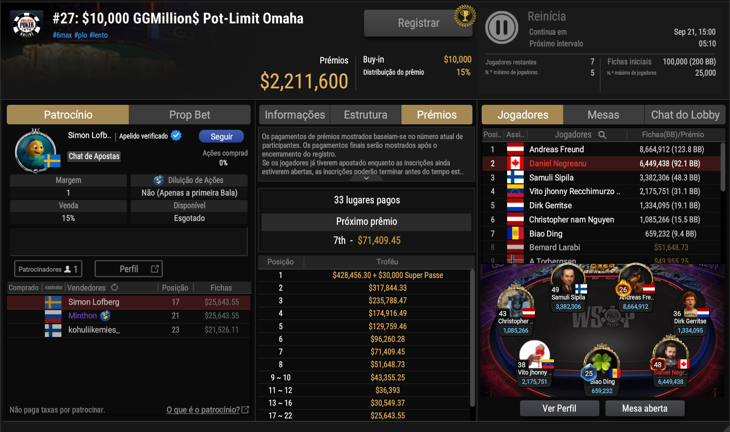 GGPoker WSOP Online #27 20set26