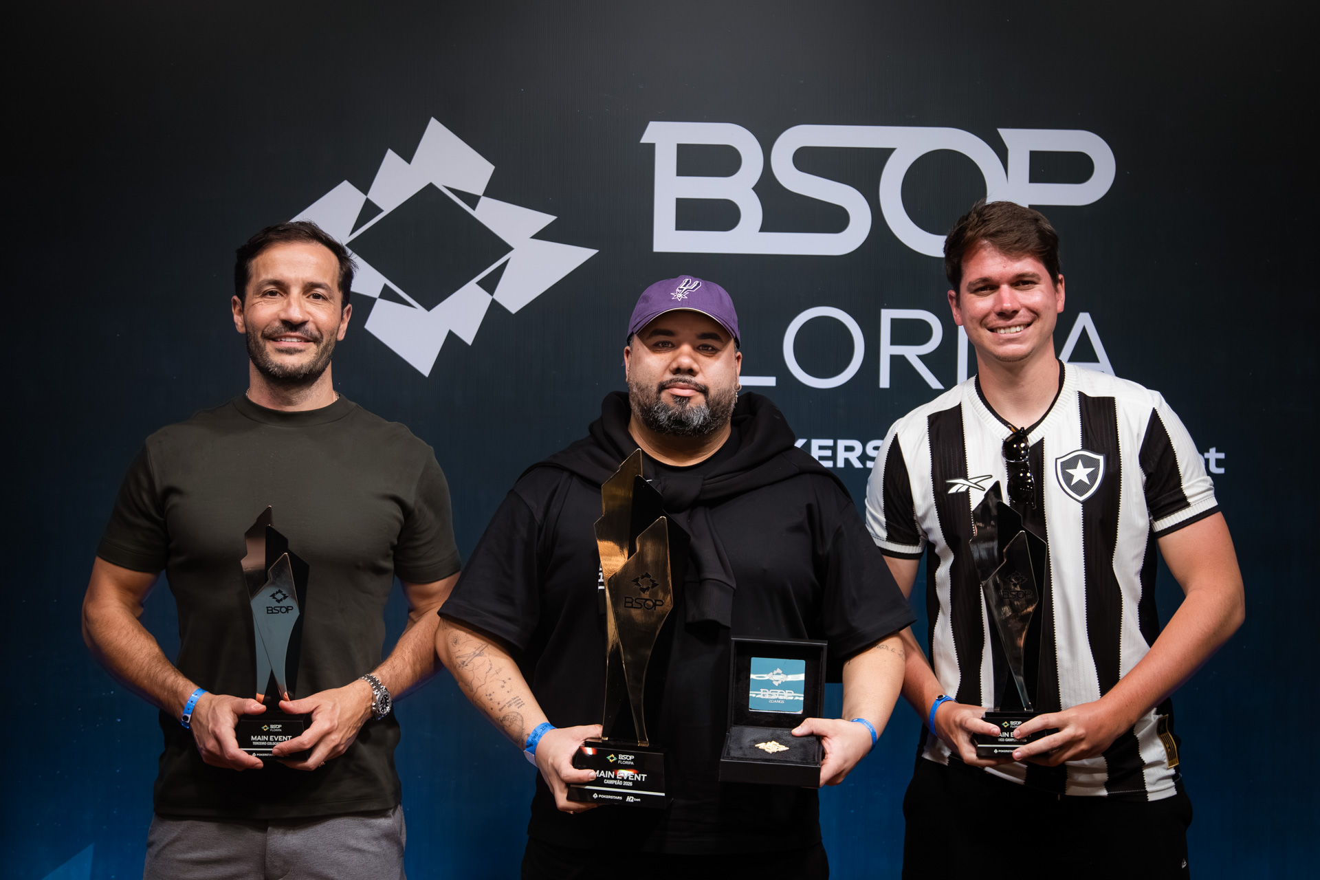 Pódio do Main Event do BSOP Floripa