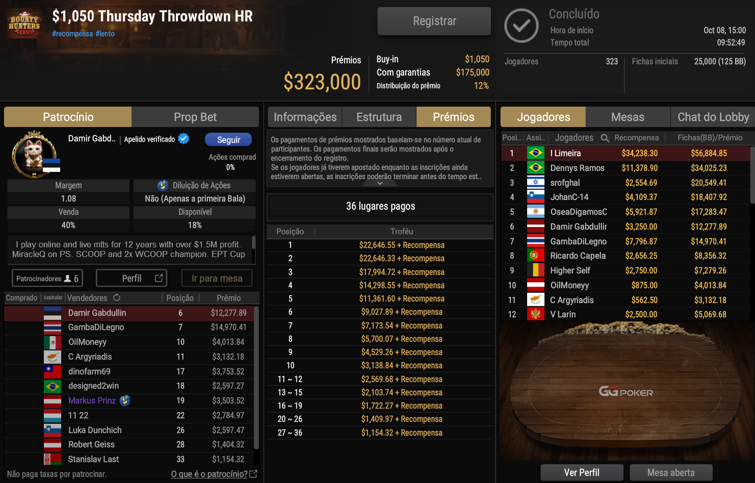 GGPoker US$ 1.050 Thursday Throwdown HR 08out2026