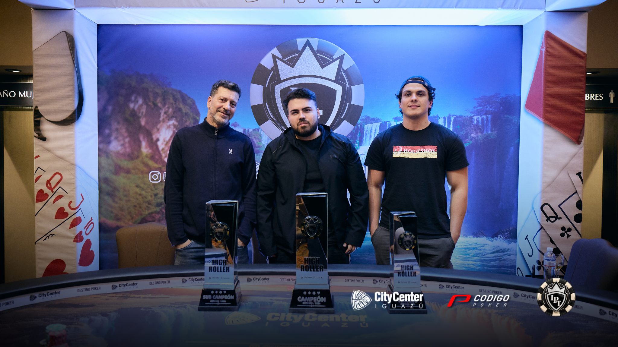 pódio Iguazu Poker tour high roller 2026
